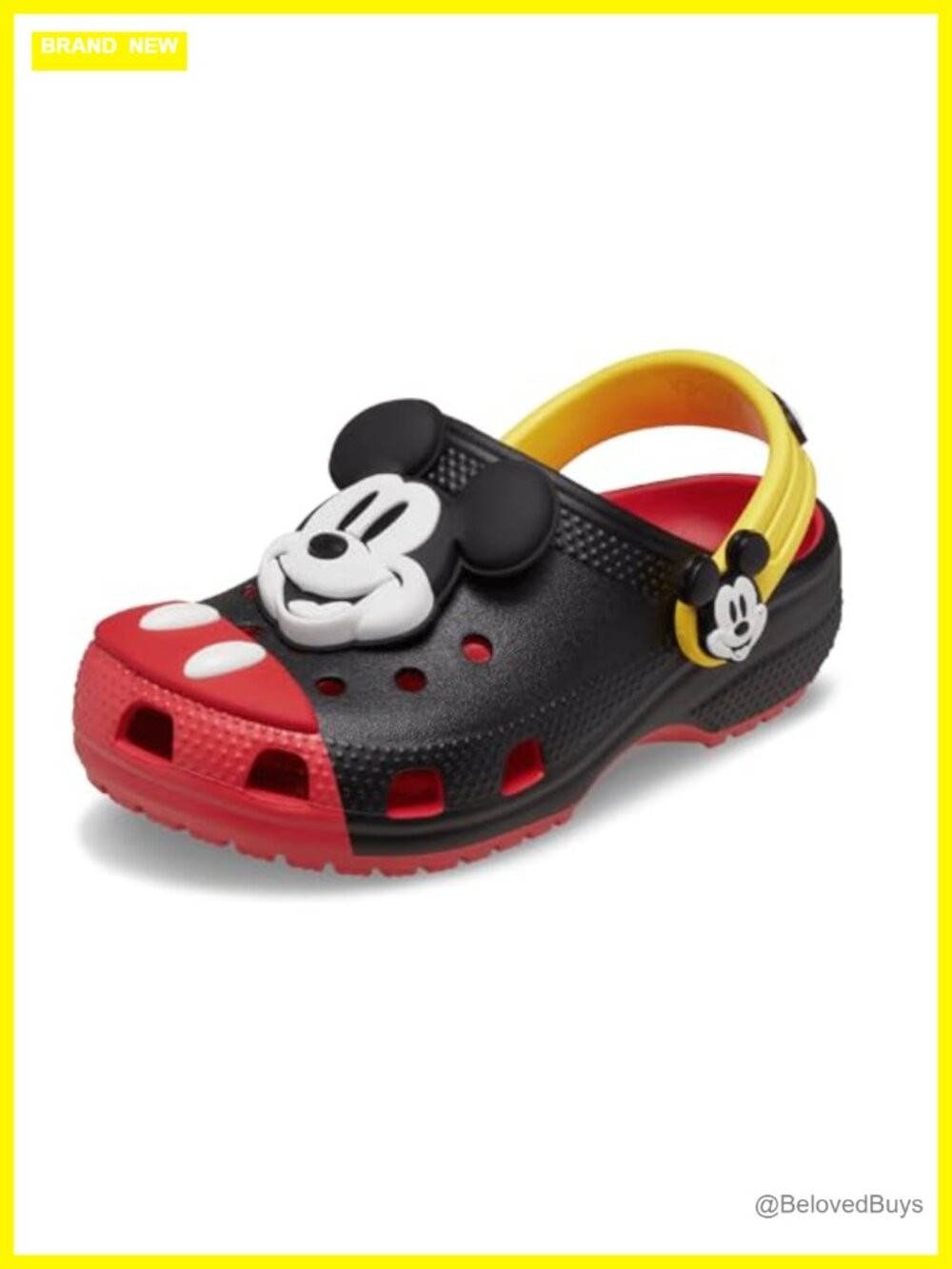 Mickey Mouse Classic Clog Kids Shoes with Jibbitz Charms